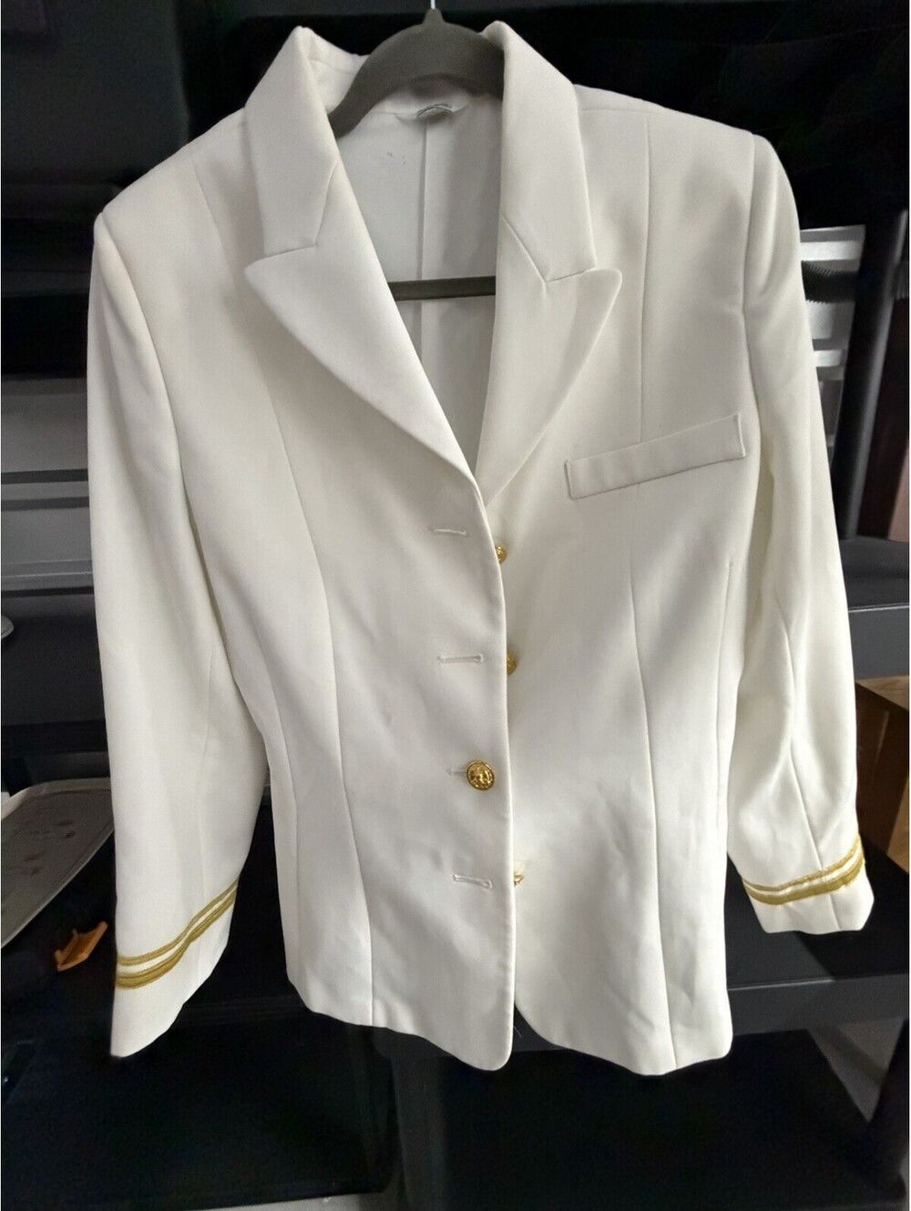 US Navy Ladys Dress Uniform White Jacket sz 14 MT & Skirt Sz 15 L